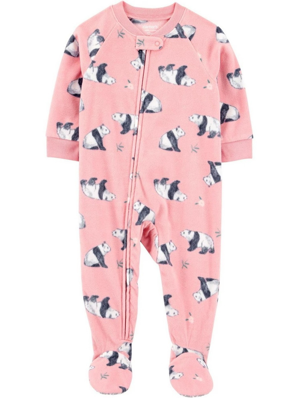 Carter's Pink Panda Footed One-Piece Pajama